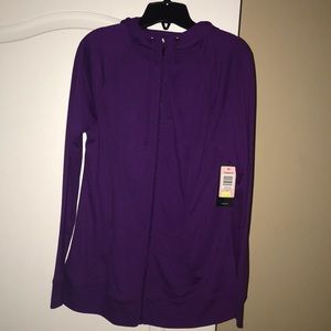 Purple workout jacket